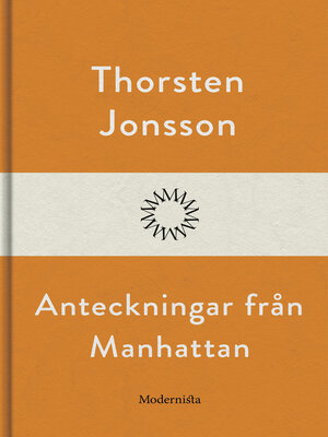 cover image of Anteckningar från Manhattan